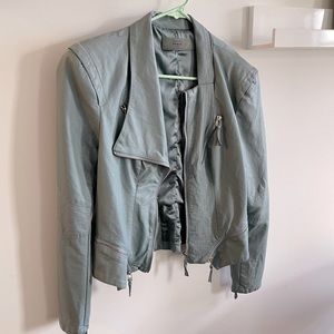 Light Blue Blank NYC Faux Leather Jacket - barely worn!